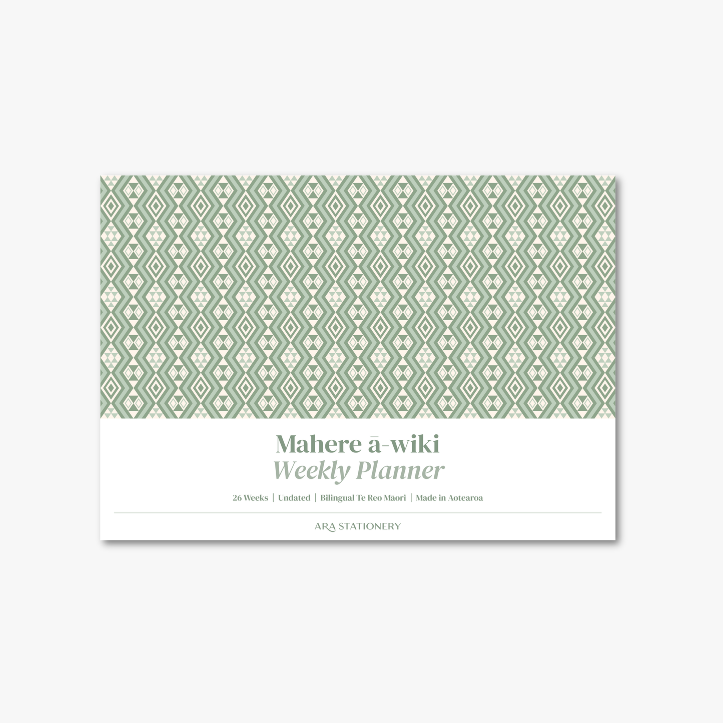 A4 Weekly Planner | Kākāriki