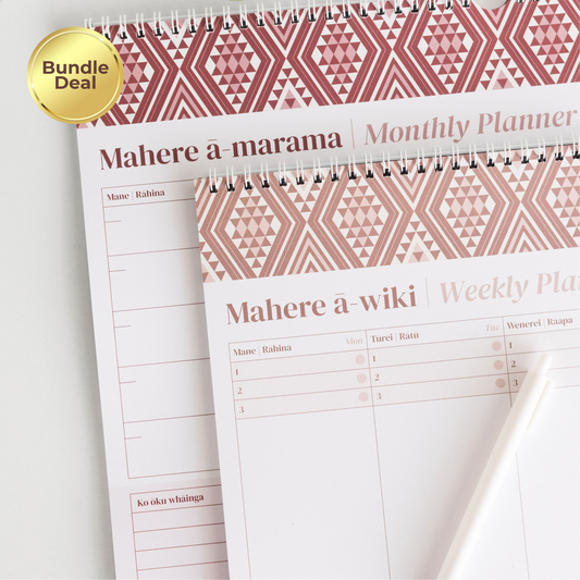 Bundle - A3 Monthly + Weekly | Māwhero