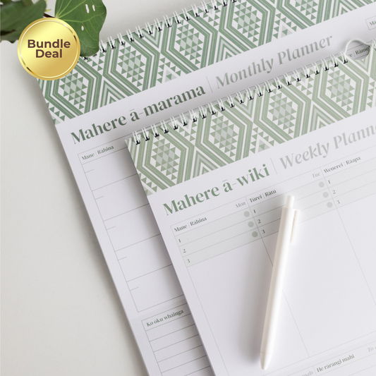 Bundle - A3 Monthly + Weekly | Kākāriki