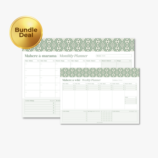 Bundle | Monthly + Weekly | Kākāriki