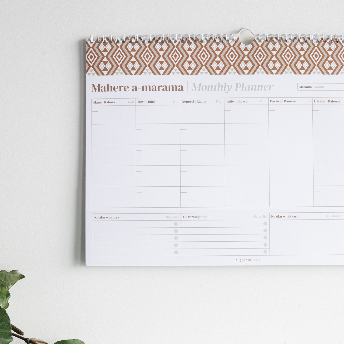A3 Monthly Planner | Parauri