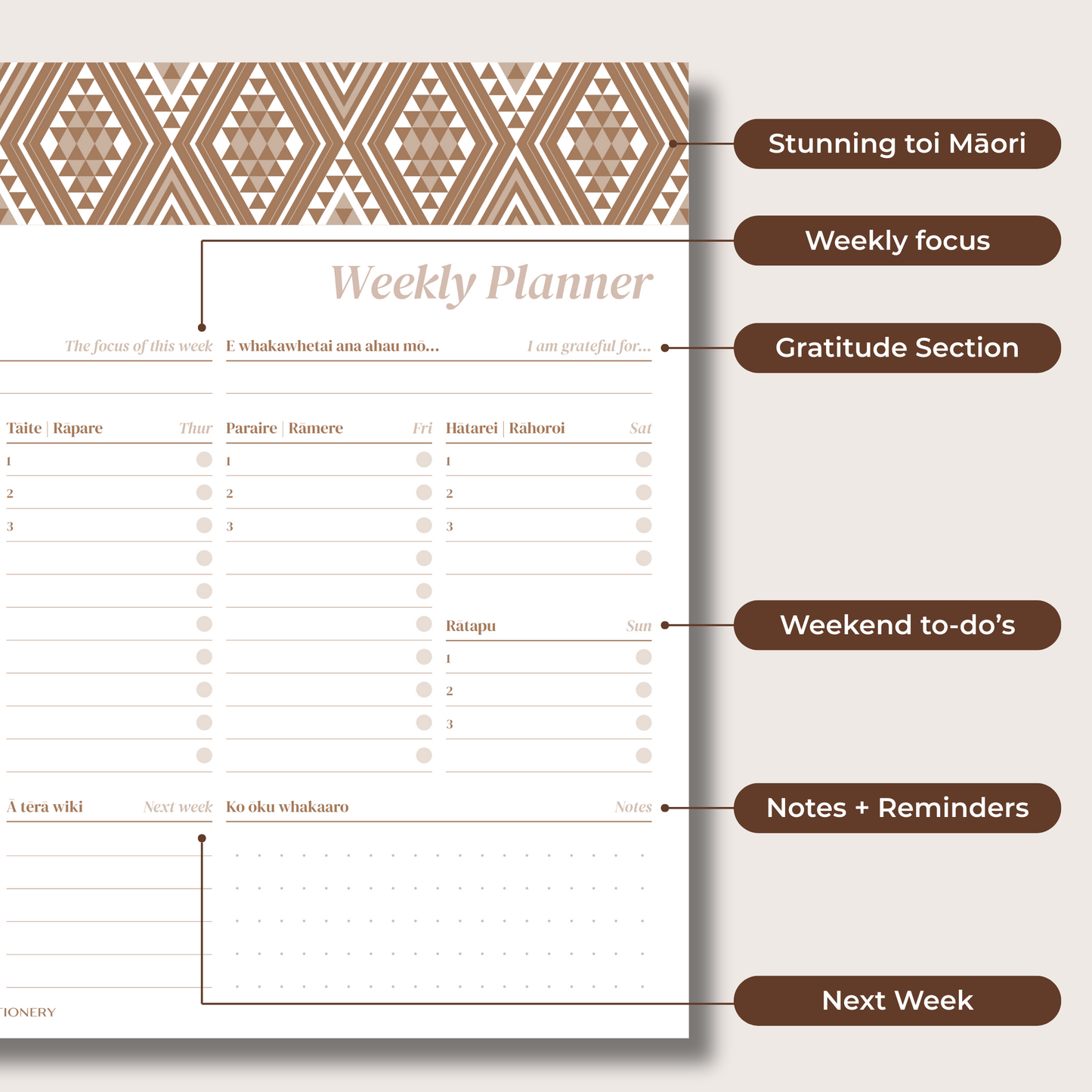 Weekly Planner Pad | Parauri