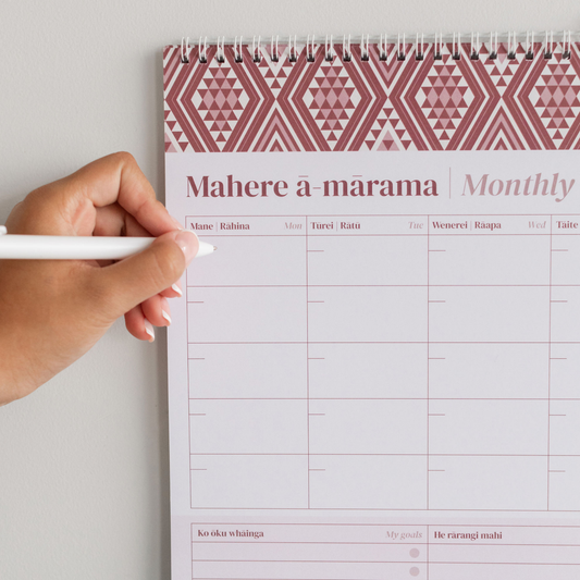 SECONDS - A3 Monthly Planner - (Undated) | Māwhero