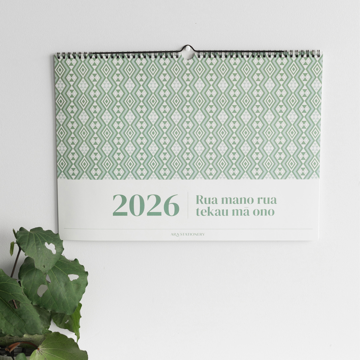 2026 A3 Monthly Flip Calendar | Kākāriki