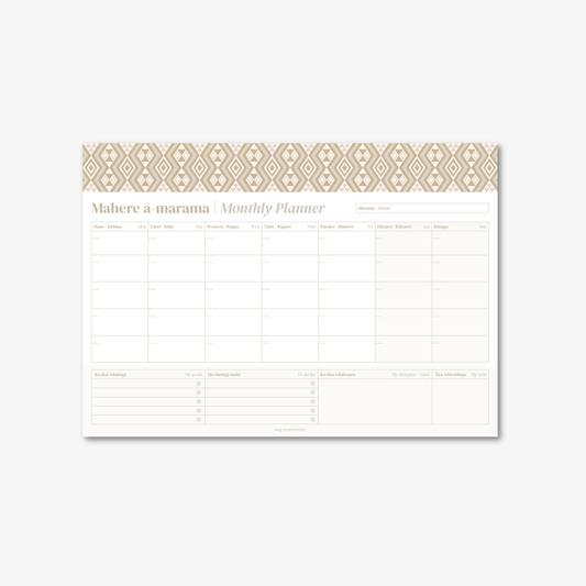 A3 Monthly Planner | Onepū