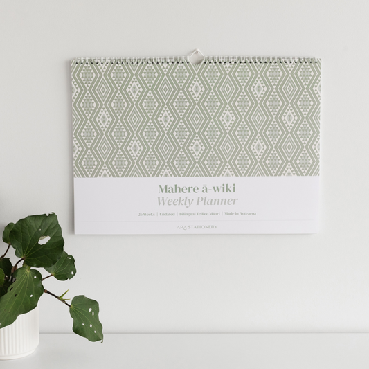 A3 Weekly Planner (Undated) | Kākāriki
